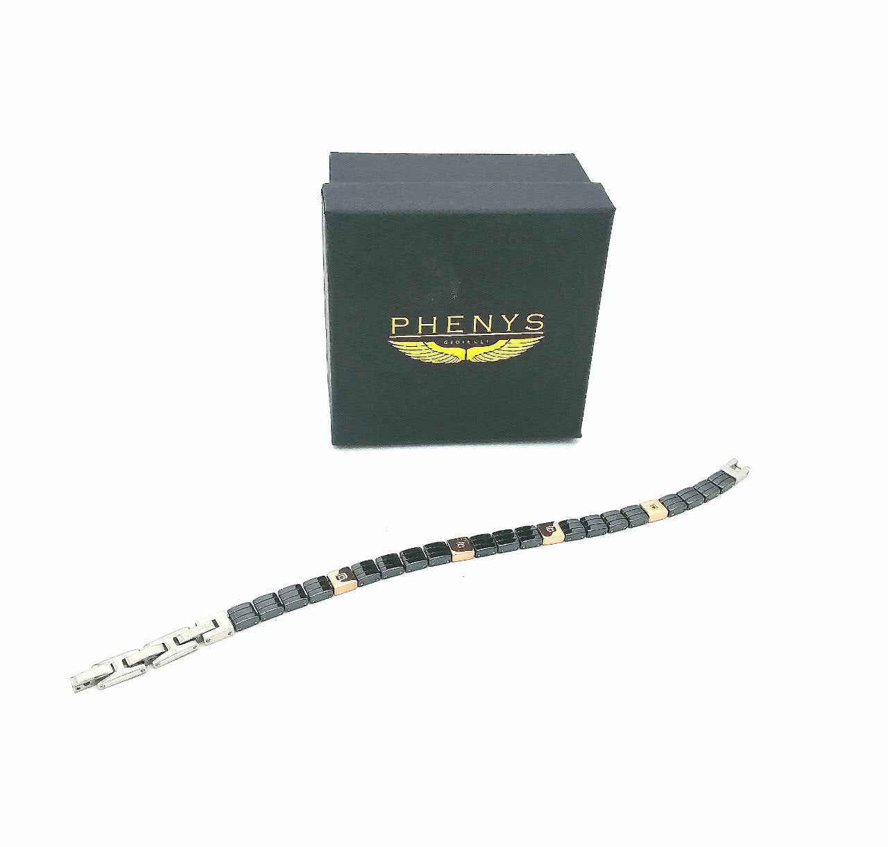 Phenys - BRACCIALE ROSE & BLACK SQUARE