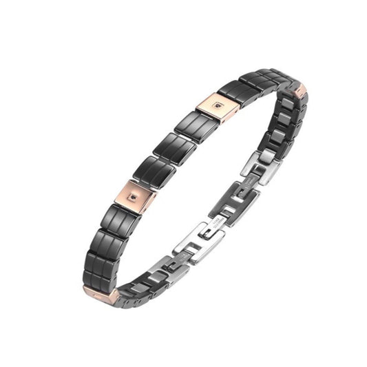 Phenys - BRACCIALE ROSE & BLACK SQUARE